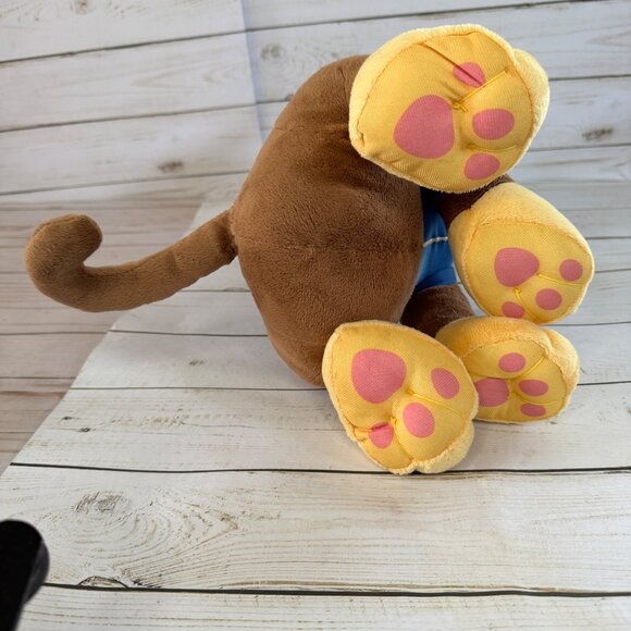 Paw Patrol Chase Plush Stuffed Animal Toy Dog 16" Brown Blue Hat Backpack Outfit - Picture 10 of 14